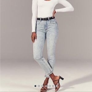 Abercrombie High Rise Mom Jean